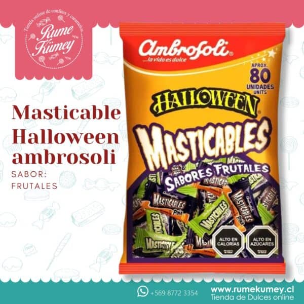 masticable halloween ambrosoli x80 unidades