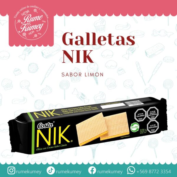 galletas nik de costa sabor limón
