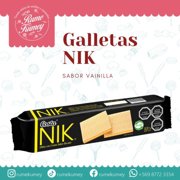 galletas nik vainilla