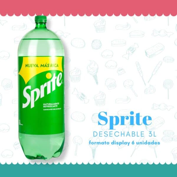 Sprite desechable 3 l