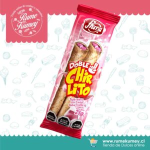 Doble Chirlito Frutilla 25g