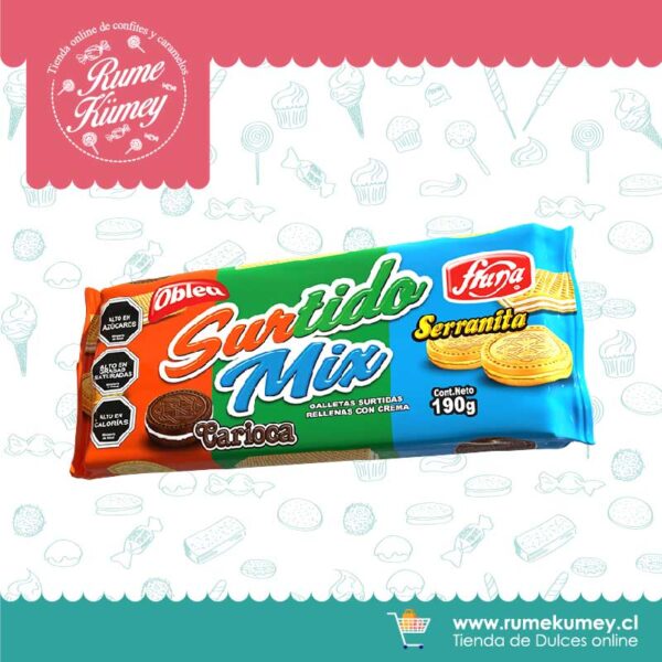 Galletas Surtido Mix Fruna Bandeja 190g