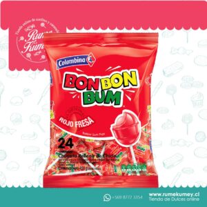BONBONBUM FRESA 24 UNIDADES