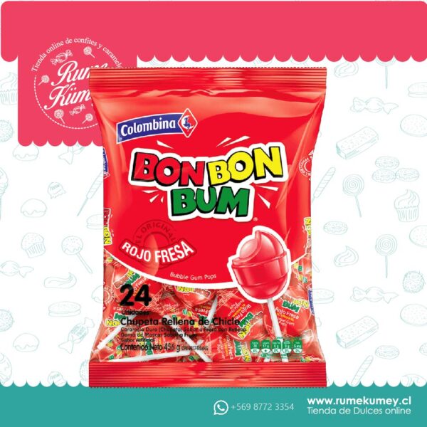 BONBONBUM FRESA 24 UNIDADES