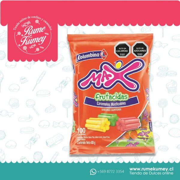 MASTICABLES MAX FRUTACIDAS 430 GR