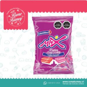 MASTICABLES MAX FRUTAS CON CREMA 430 GR