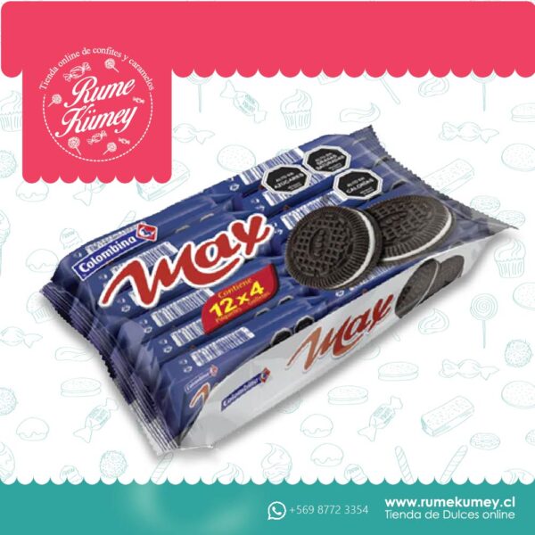 galleta max creamada 34 gramos x 12
